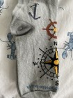 Brand New W/Tags Wheel House Designs Novelty Socks Nautical Print — photo 3