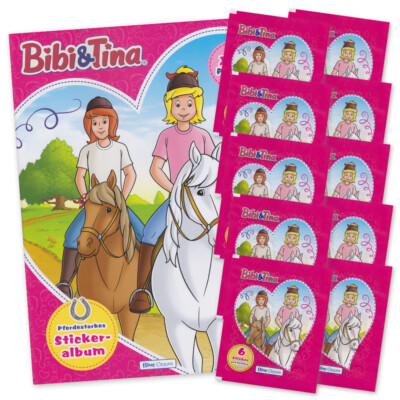 Bibi und Tina Edition 2023 - Sammelset aus Sammelalbum und 10 Booster Packungen