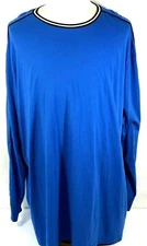 The Foundry Supply Co. T-Shirt Men's 3XL Blue Long Sleeve 3XL Navigation Block