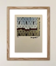 René Magritte, Original Signed Print with COA and $3,500 Appraisal.