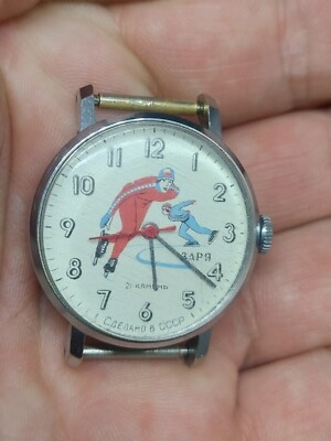 Vintage Watch Zara USSR SOVIET Wristwatch Zarja ZARIA speed - Main Image