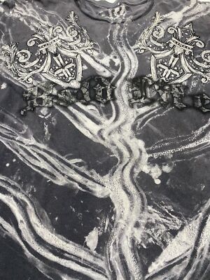 Crank Y2k Cyber Grunge T-Shirt Mens Size XL Short Sleeves Wing