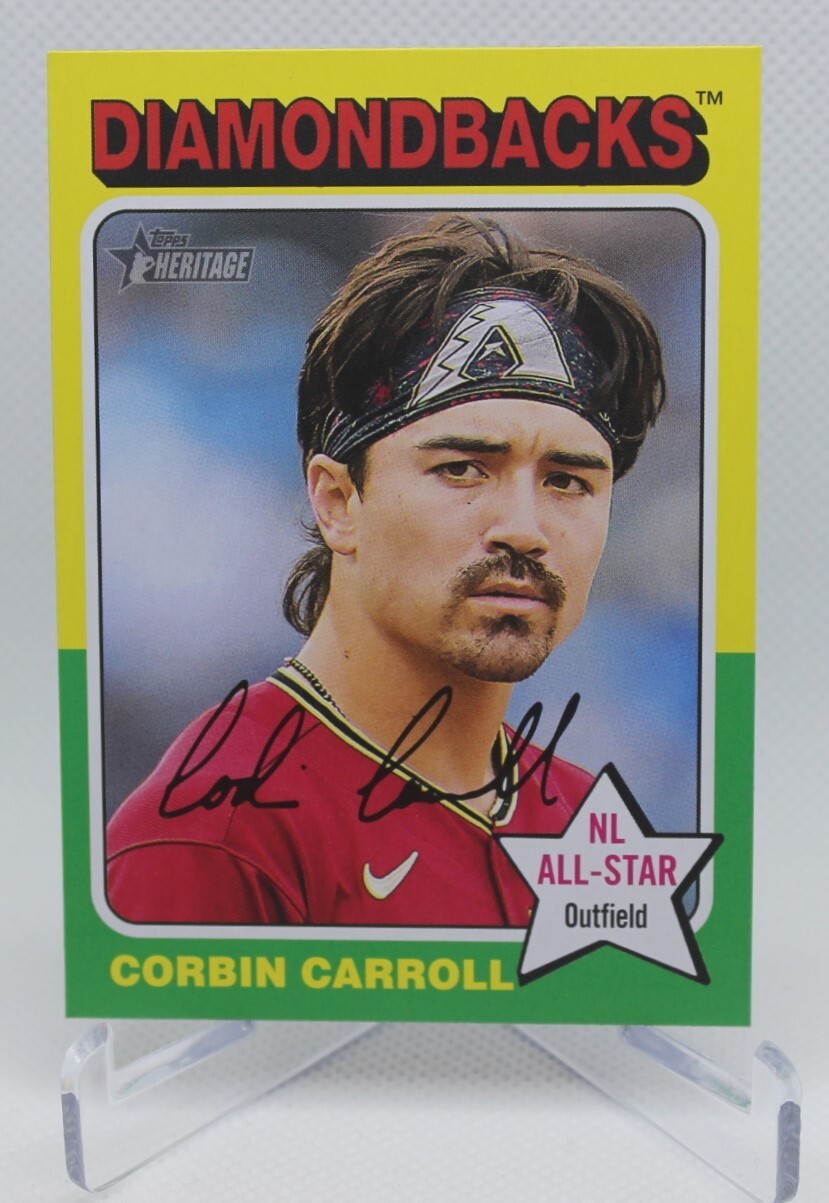 2024 Topps Heritage Baseball Corbin Carroll Card #372 Image Variation SP