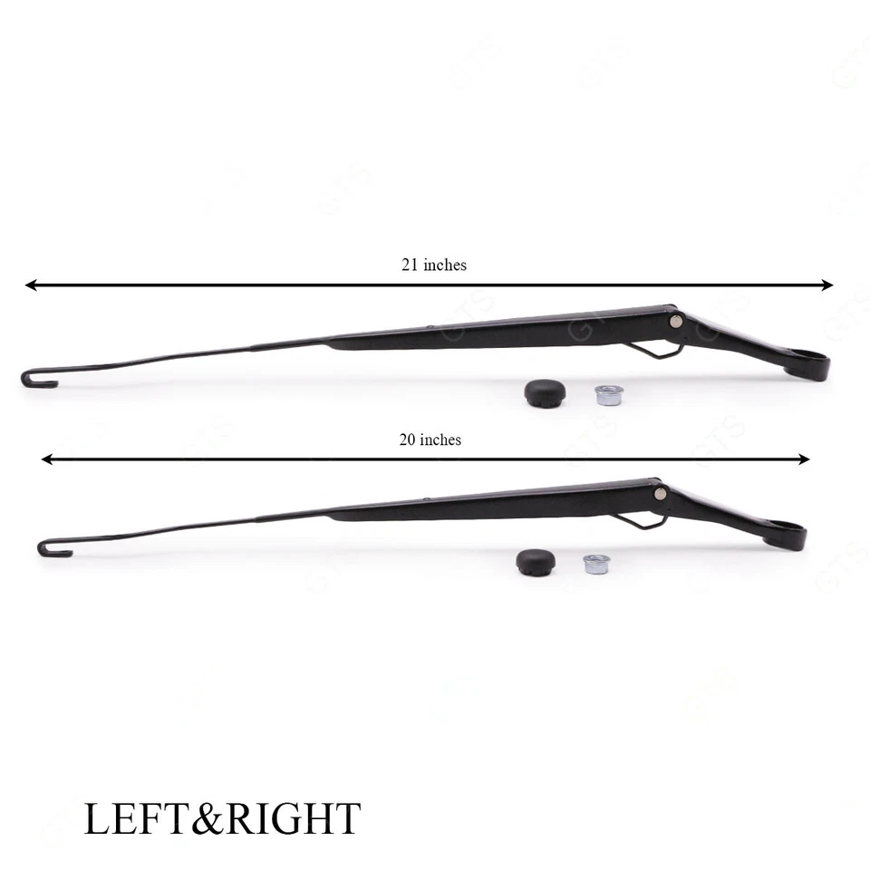 Fits Isuzu D-Max Dmax 2003 11 Set Lh+Rh Metal Windshield Wiper Arms Assembly - Image 2 of 4