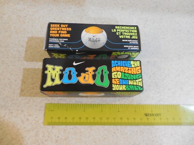 New Nike MOJO White Golf Balls Play To Live Golfing 6 Balls #4 & #2