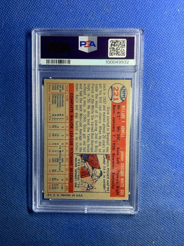1957 Topps #221 Dixie Howell PSA 5 White Sox - Picture 2 of 2