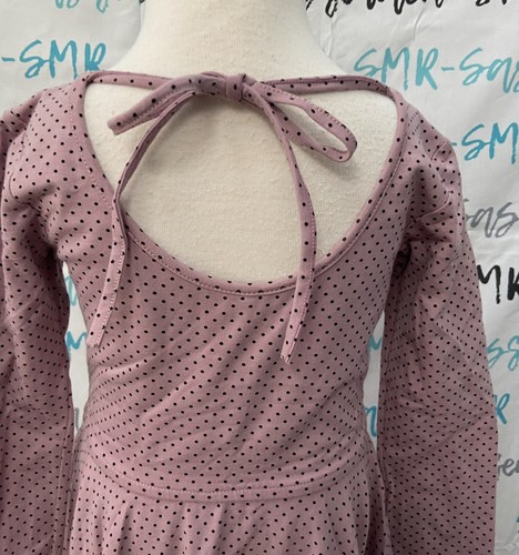 Omi Jo Well Dressed Wolf Ruffled Dancer Dress Mauve Shadow Mini Dot Size 6 VGUC - Picture 8 of 10