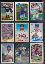 Lot (13) RA Dickey 2017 Topps Heritage #92 89 122 76 145 3 66 165 316 etc (VD40)