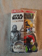 Star Wars The Mandalorian Underwear 5 Briefs Boys 100% Cotton Brand New
