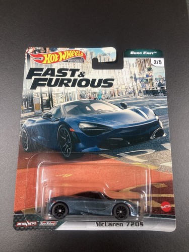 Hot Wheels McLaren 720S Fast & Furious Euro – CUSTOM, CORPO DONATORE Senza Ruote (grigio, 1:64)