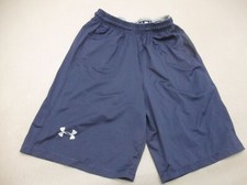 Under Armour HEAT GEAR Size M Boys Blue Stretch Waist Pocket Athletic Shorts 712