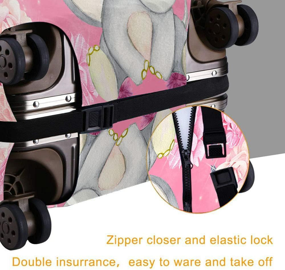 Wondertify Baby Elephant Luggage Cover Butterflies M(22-24 Inch), Muiti-A77 