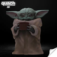 Baby Yoda Figure (Pre Supported) Stl File 3D Printing, Star Wars Stl 3D model de