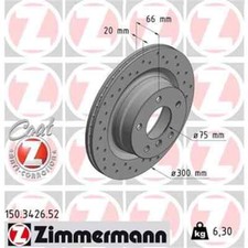 2x ZIMMERMANN Sport Z Bremsscheibe 150.3426.52