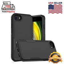 For iPhone 7 8 SE 2nd/3rd Gen Shockproof Heavy Duty Hard Protective Back Cover