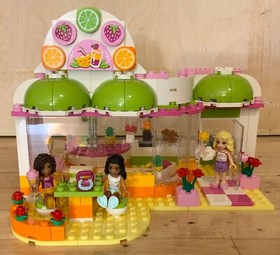 Lego Friends Heartlake Juice Bar 41035 - 100% complete! w/bonus extra minifig
