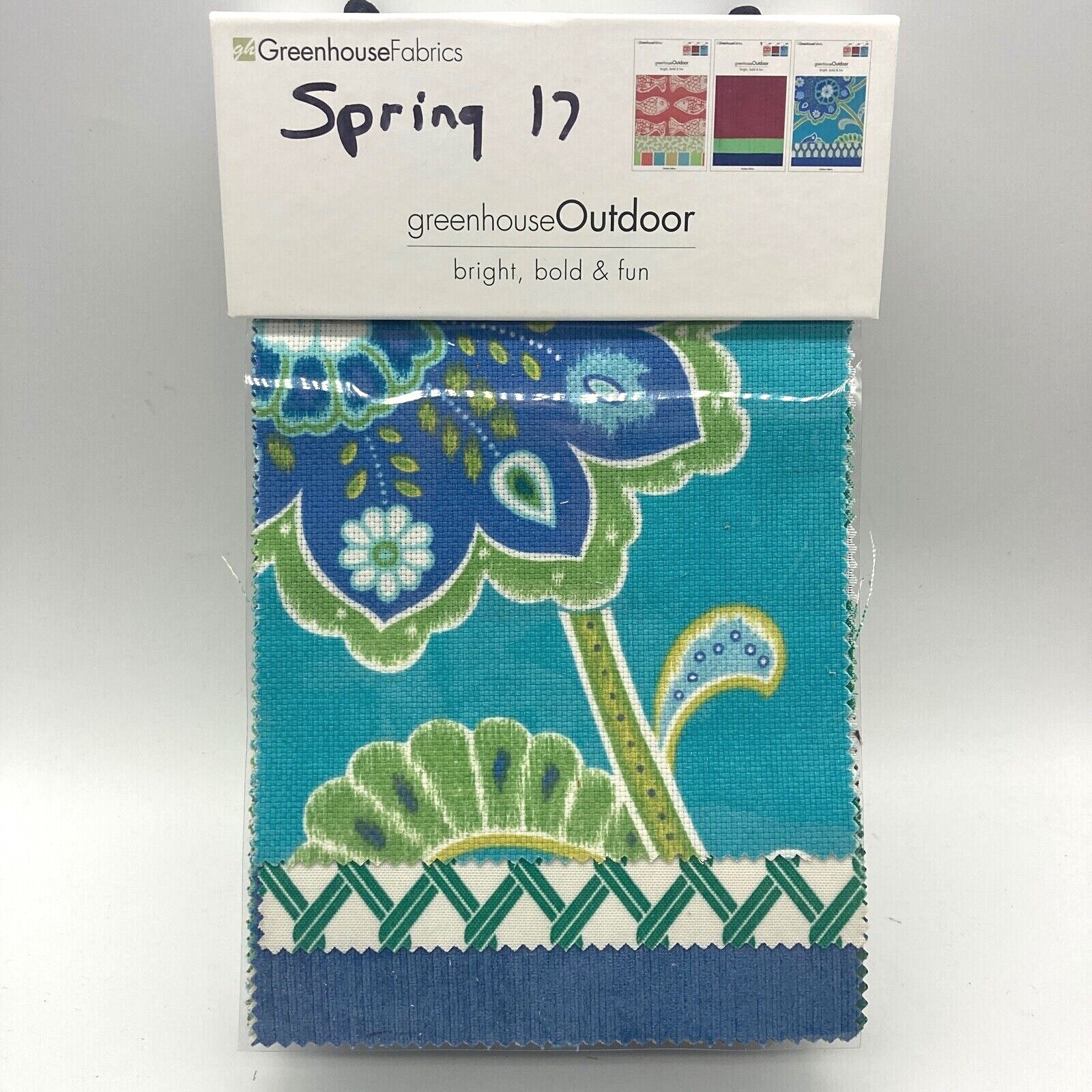 55 Sheets Greenhouse Fabrics Outdoor Bright Bold 8"x7" Sample Swatch Book  D80 | eBay