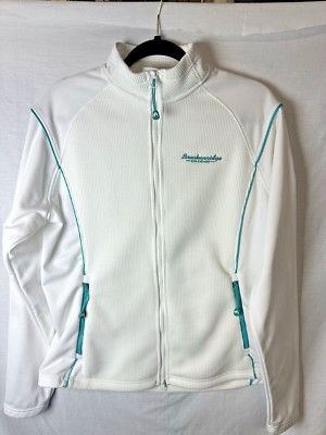 Outfitter Trading Co Breckenridge Colorado White Performance Fleece Jacket L
