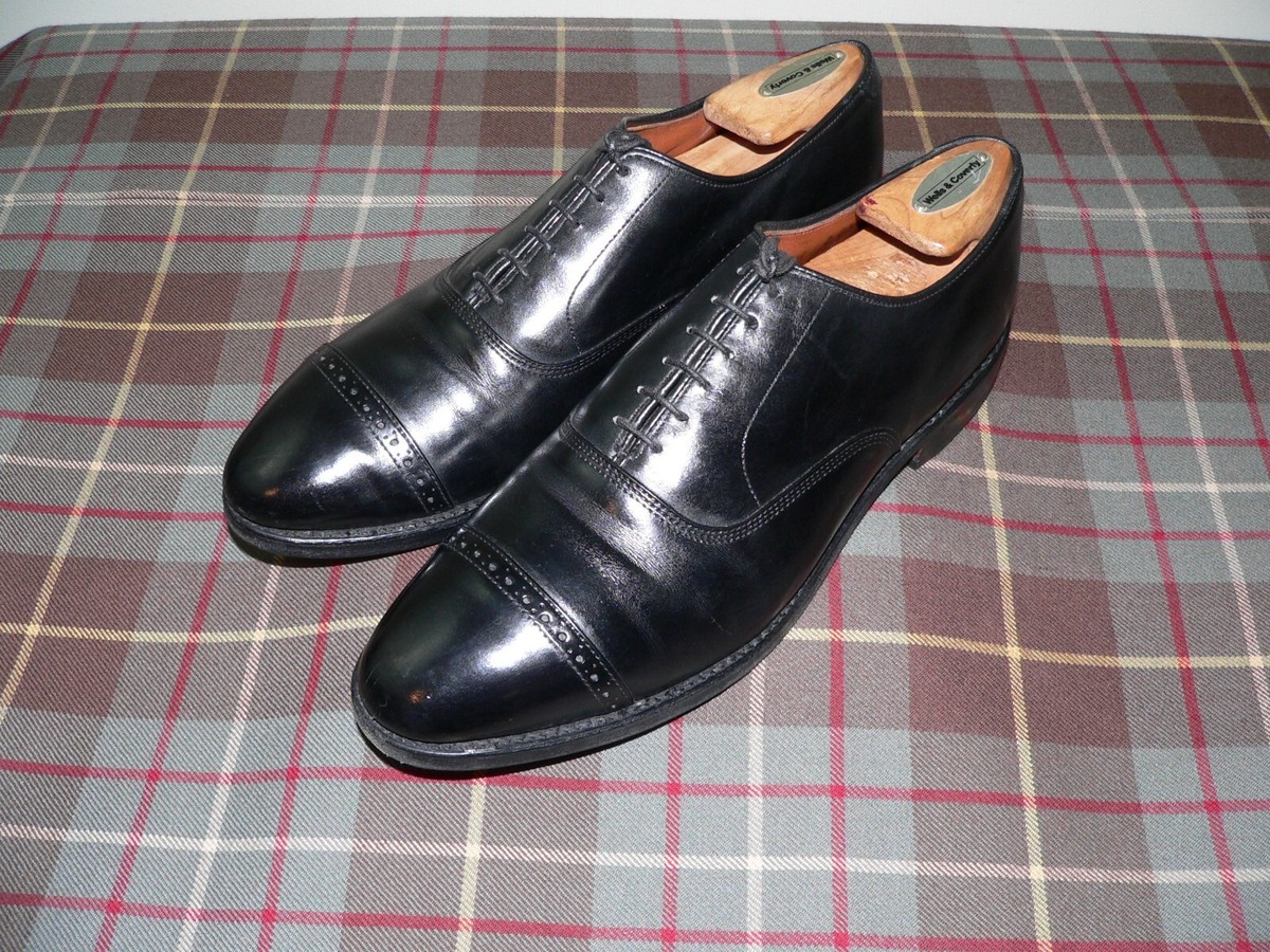 Allen Edmonds Nathan Black Leather Cap Toe Oxford Dress Shoes, USA, Size 11 D Allen Edmonds Nathan Black Leather Cap Toe Oxford Dress Shoes, USA, Size 11 D