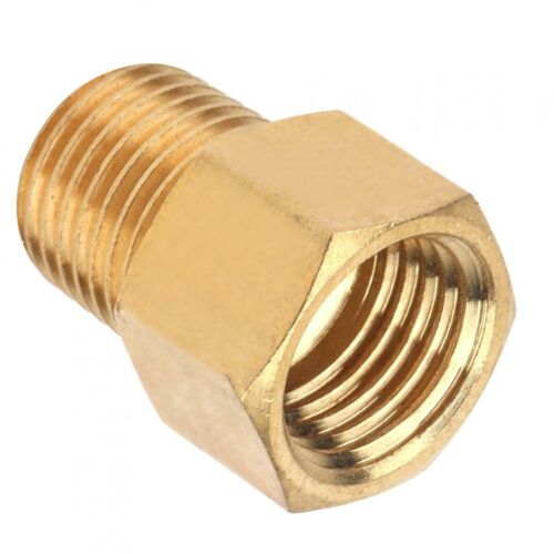 (1/4 BSPT Male To 1/4 NPT Female)Brass Pipe Fitting Adapter Brass Pressure - Picture 1 of 6