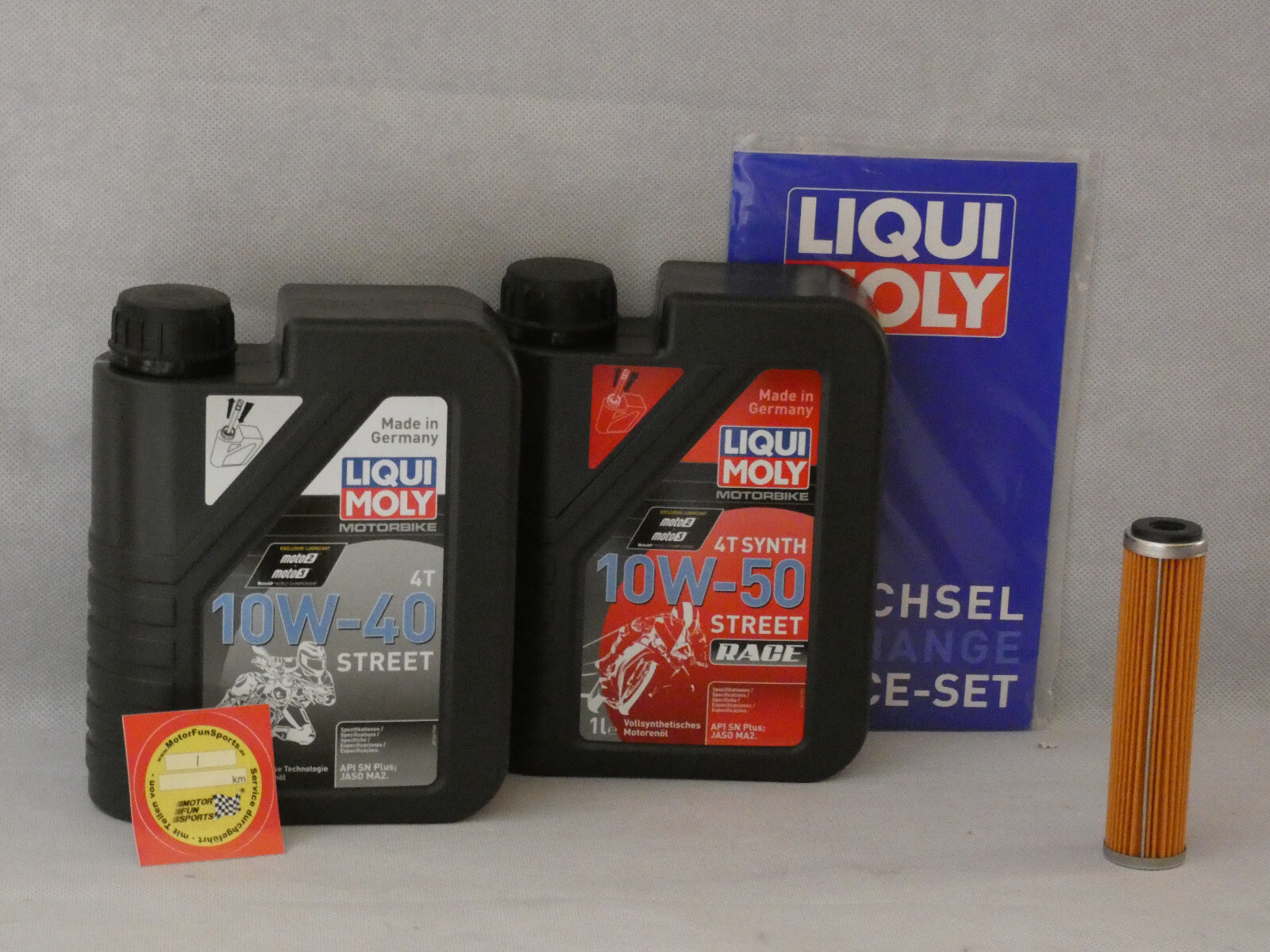 Oil Change Set Beta RR 520 Engine Oil Oil Filter Liqui Moly