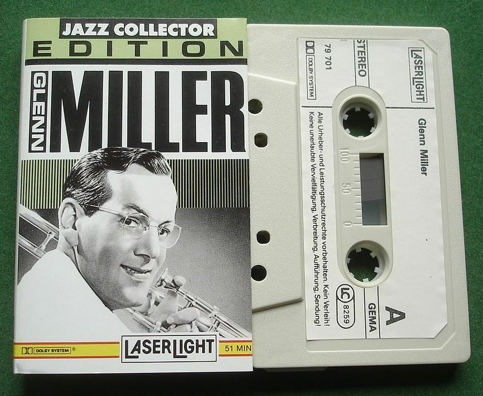 Glenn Miller inc Moonlight Serenade + Jazz Collector Ed Cassette Tape - TESTED
