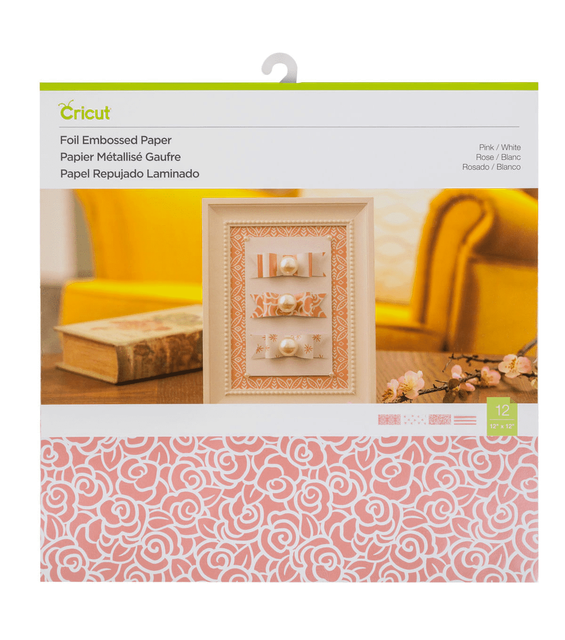 Cricut Foil Embossed Paper Pink/White, Cricut Foil eBay