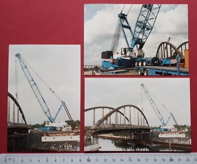 SONDERPREIS - Foto Konvolut Schwertransport Autokran Maximum Breuer Brücke #1594