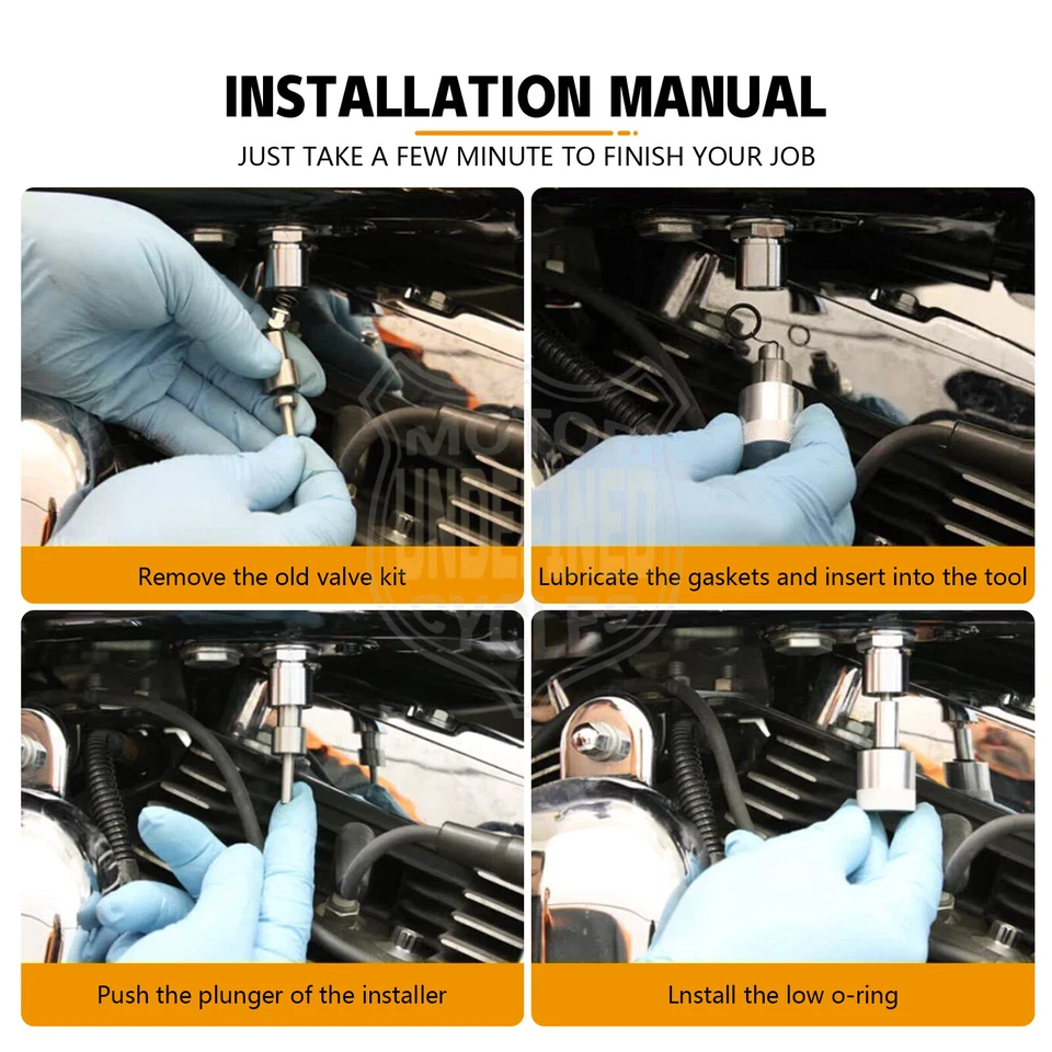 Комплект для ремонта утечки обратного клапана топливного инструмента для Harley 2001+ - Изображение 2 из 4