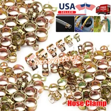 50PCS 6/8/9/10/12mm Spring Hose Clamp Fastener Clip Clamp For Air Line Hose Pipe