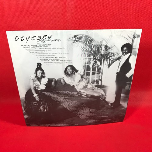 ODYSSEY Happy Together 1982 vinyl LP + INNER Nile Rodgers Bernard Edwards Inside - Picture 4 of 6