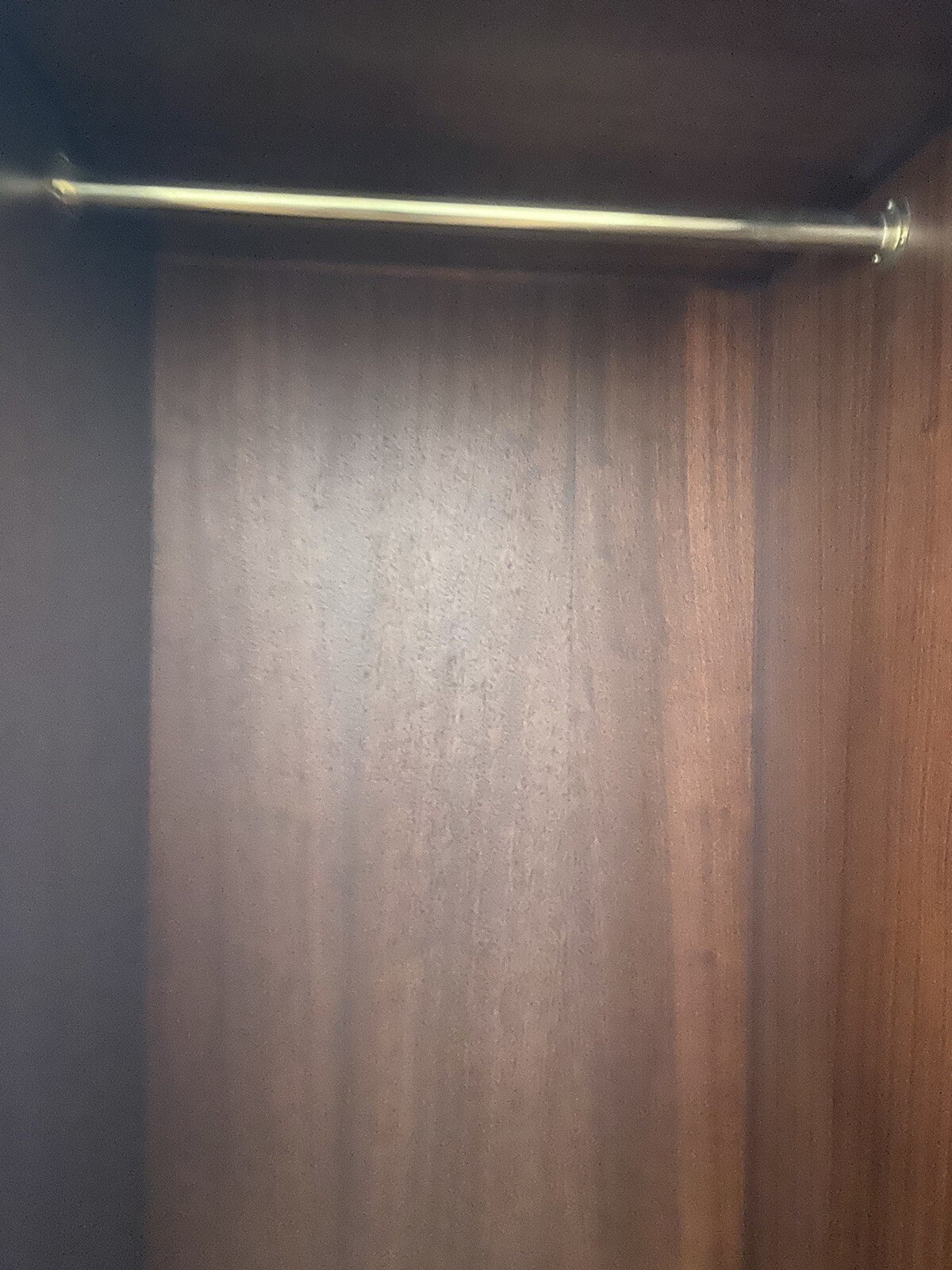 SINGLE DARK WOOD VENEER WARDROBE/CUPBOARD eBay