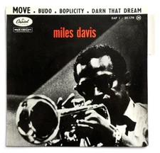 MILES DAVIS Move jazz french 1961 Capitol EAP 1-20179 vinyl EP +TAG