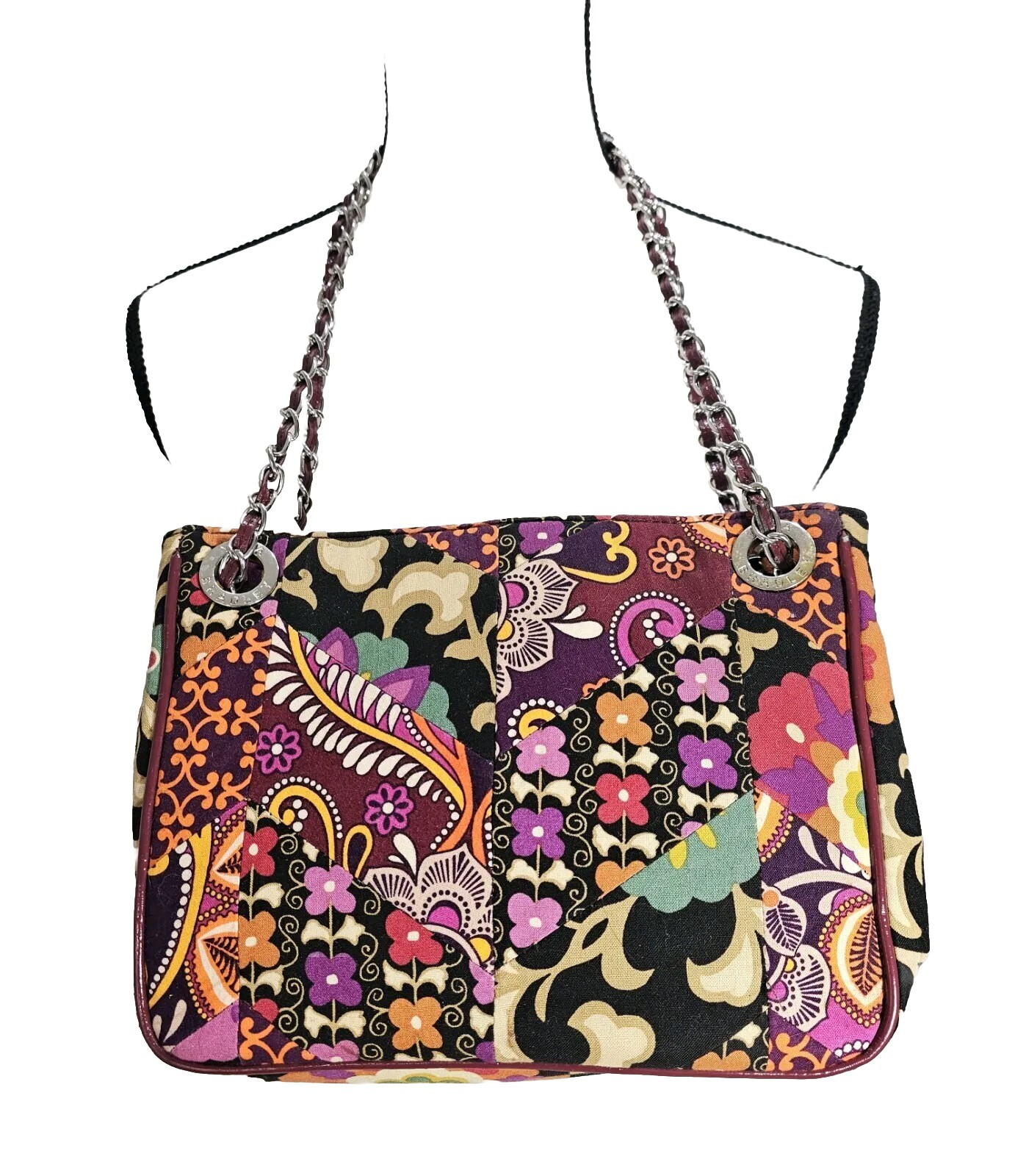 Vera Bradley Chain Handbag  Patchwork Shoulder Ba… - image 1