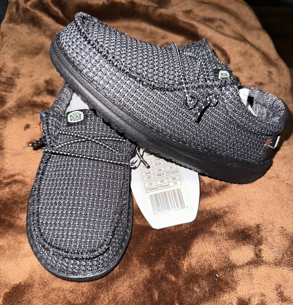 Hey Dude Outlet Store Hey Dude Wally Toddler Sport Mesh Black Slip