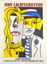 Roy Lichtenstein - Leo Castelli Original Vintage Poster