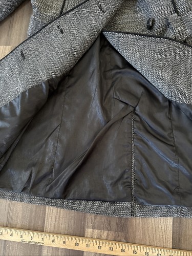 Guess Los Angeles Damen Mantel schwarz/grau Polyester Wolle Größe M - Bild 3 von 8