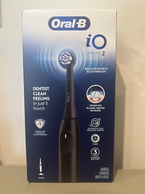 Oral-B iO Series 2 Rechargeable Electric Powered Toothbrush NEW Black