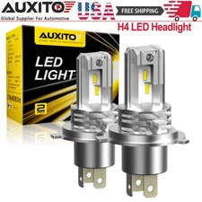 AUXITO Combo 2 H4 9003 LED Headlight Kit Bulbs High Low Beam Super White 60000LM