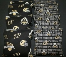 PURDUE University Boilermakers CORNHOLE BEAN BAGS 8 ACA Corn Toss Tailgate Bags