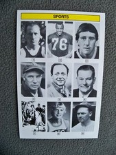 1985 Whoozit Trivia Card Archie Manning Tom Yawkey Jack Sikma Waite Hoyt