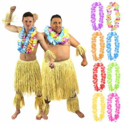 HERREN ZULU WARRIOR MIT LEI 6-TEILIGES SET HAWAIIIAN STAMM FANCY KLEID AFRICAN TRIBAL