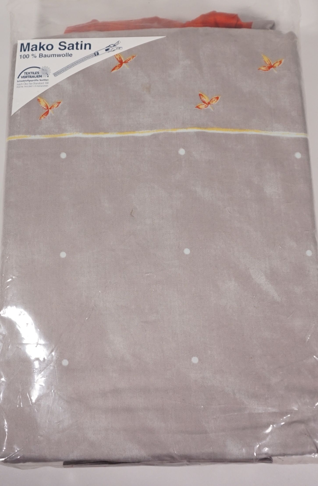 Mako Satin Real 8610 Ropa Rojo Gris Tamaño 135/200 CM 100% Algodón En Emb.orig