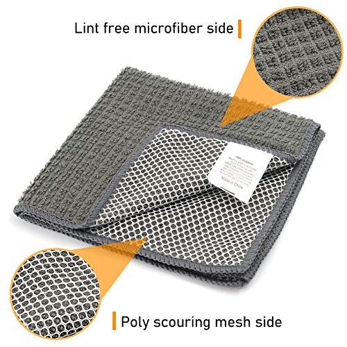 Microfiber Dish Cloths High Absorbent Dish Rags For Kitchen Cleaning Wash Cloth - Picture 2 of 9