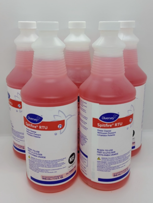#ad 5 bottles Diversey 95891789 Spitfire 21 RTU Power Cleaner 95891789 NO PUMPS $44.95