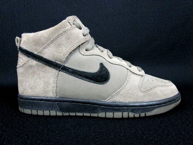 Nike Dunk High GS Youth Size Y- Suede Leather Dark Brown / Black (308319 203) for sale online