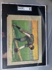 1910-13 T3 TURKEY RED CABINETS #16 JOHNNY EVERS CHECKLIST BACK SGC 1 HOF CUBS