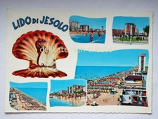 JESOLO LIDO Venezia vedutine conchiglia cavalluccio marino vecchia cartolina