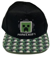 Minecraft Youth Hat Adventure Video Game Gaming Snapback Kids Baseball Cap Black