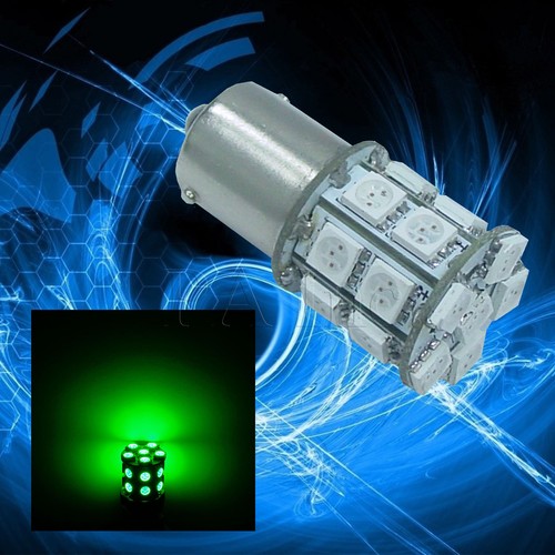 PA 2x Ba15s GREEN 1156 RV Marine Car Auto Parking Bulb Light Lamp 20 SMD LED P3 - Picture 3 of 8